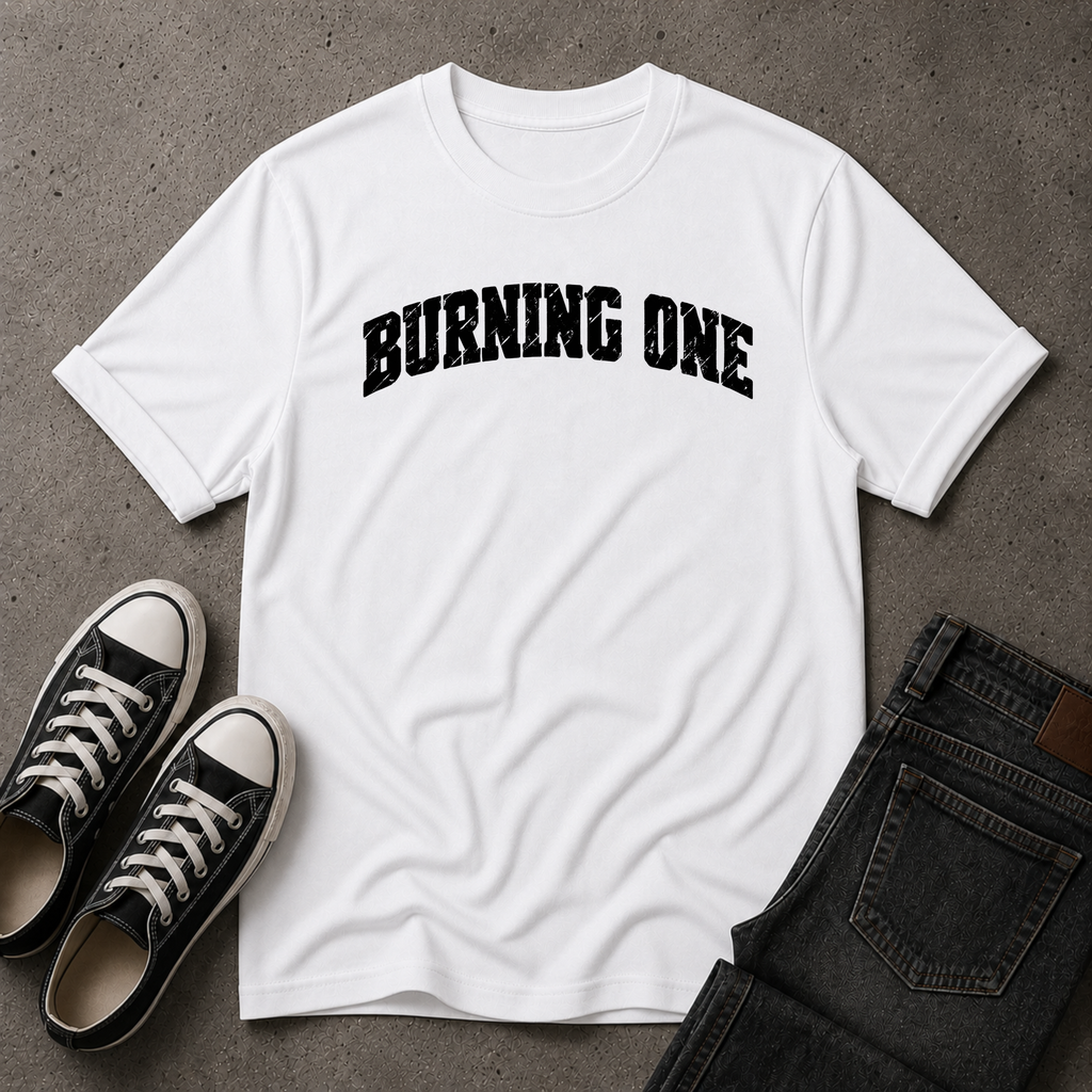 Burning One Christian T-Shirt – Christian Streetwear Tee (FRONT DESIGN)