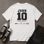 John 10:10 Christian T-Shirt – Life to the Full – (BACK DESIGN)