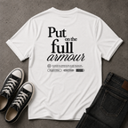 Full Armour of God T-Shirt – Ephesians 6:11 Christian Streetwear (BACK DESIGN)