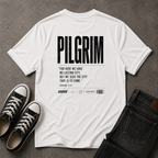 Pilgrim Christian T-Shirt – Hebrews 13:14 Scripture Tee (BACK DESIGN)